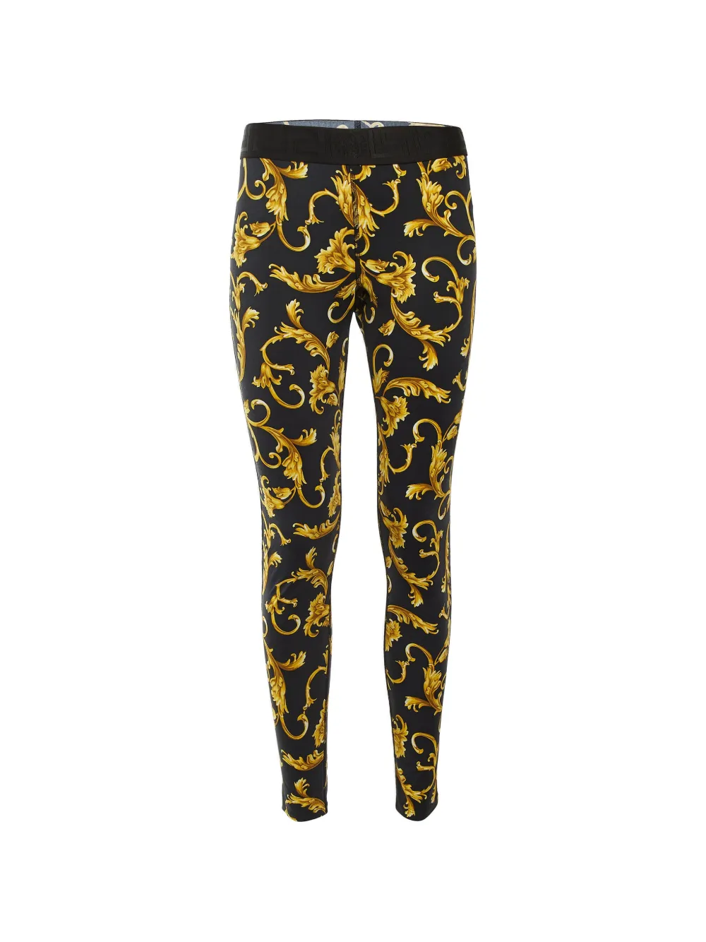 Versace Pre-Owned baroque-print jersey leggings - Schwarz