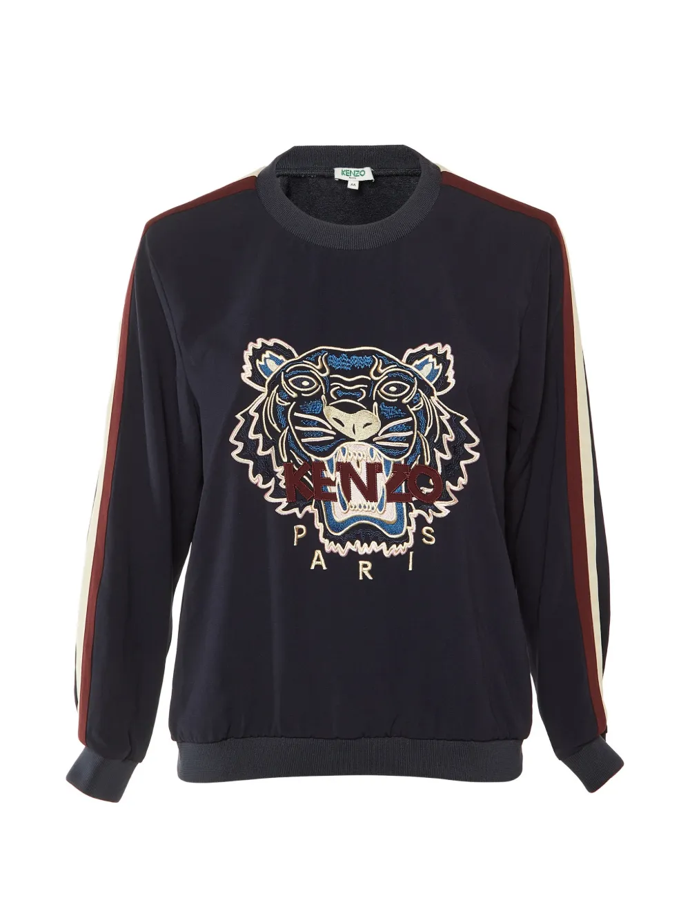 Kenzo Pre-Owned Tiger embroidered crepe sweater - Blu