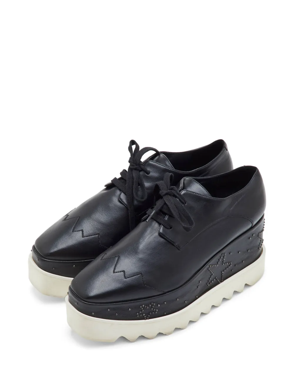 Stella McCartney Pre-Owned Elyse studded platform derby shoes - Schwarz