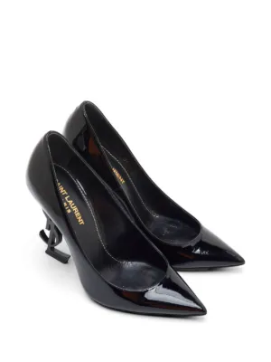 Saint Laurent Pre-Owned オピウム レザーサンダル | ブラック