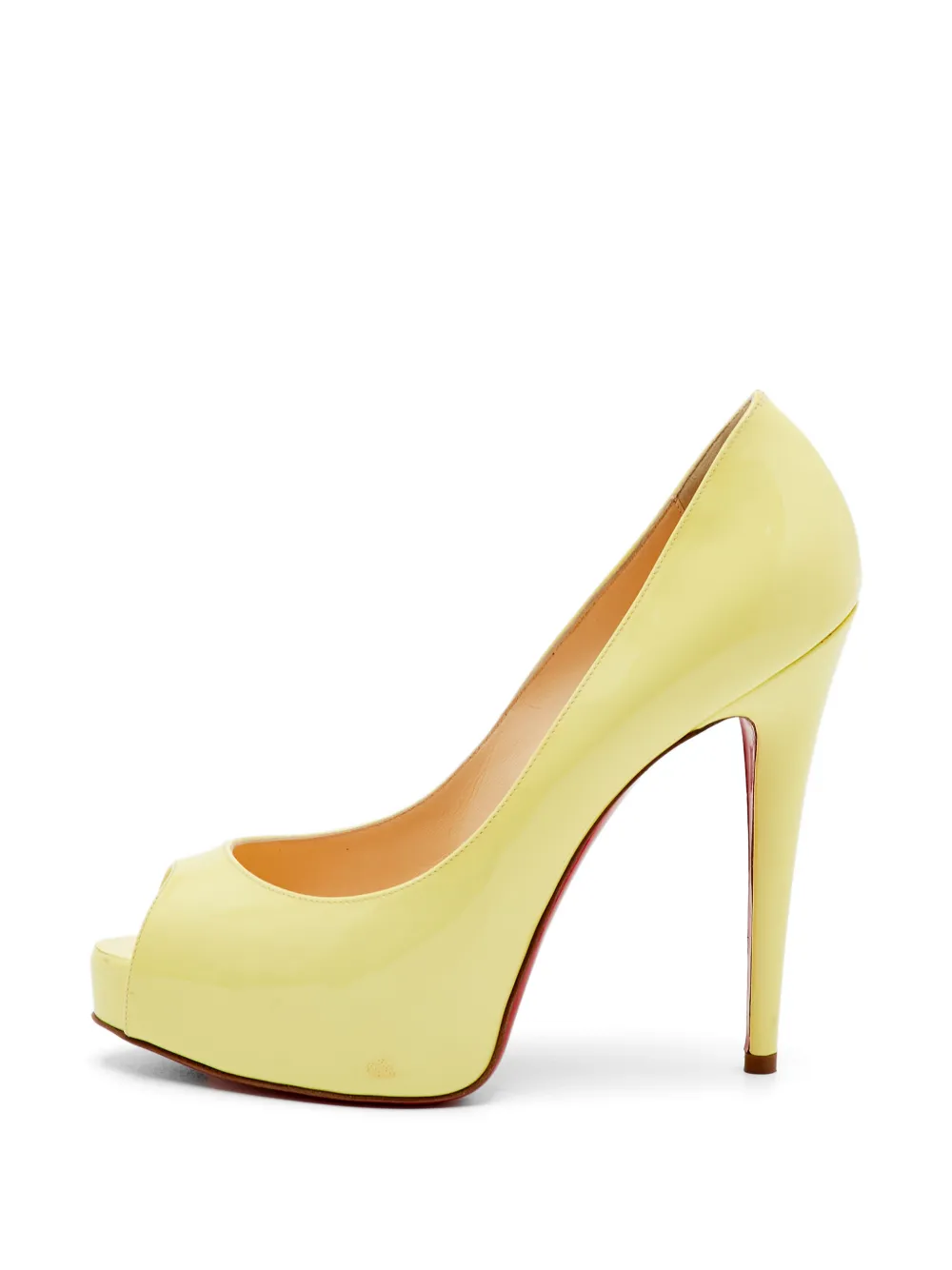 Christian Louboutin Pre-Owned peep-toe sandals - Gelb
