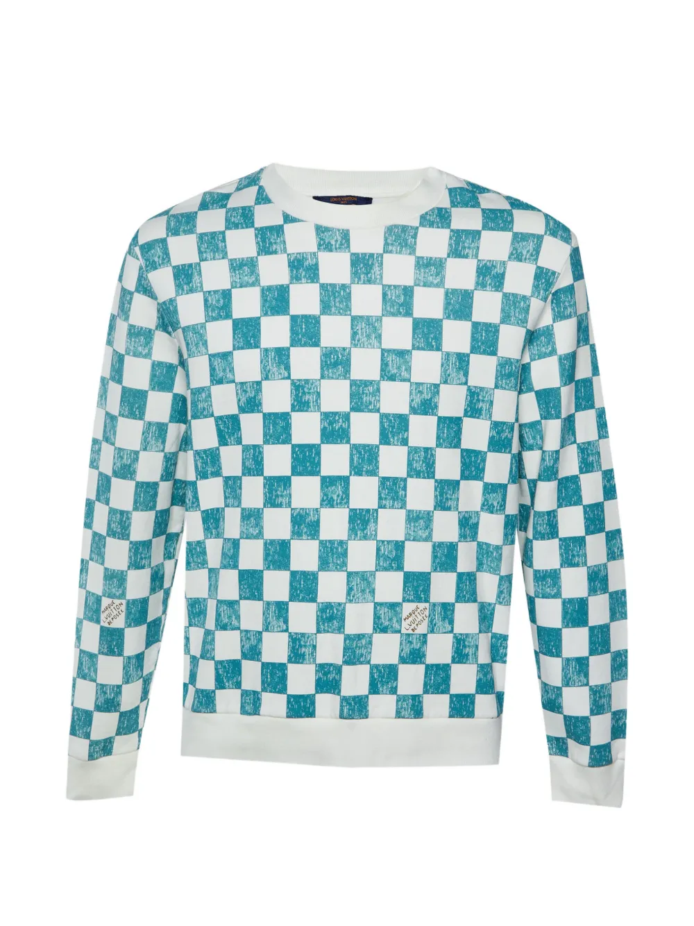 Louis Vuitton Pre-Owned Damier sweatshirt - Blue