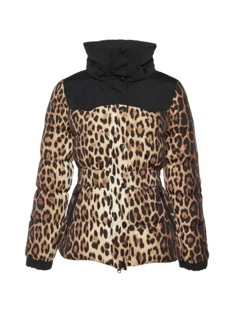 Moschino Cheap & Chic plumífero con motivo de leopardo
