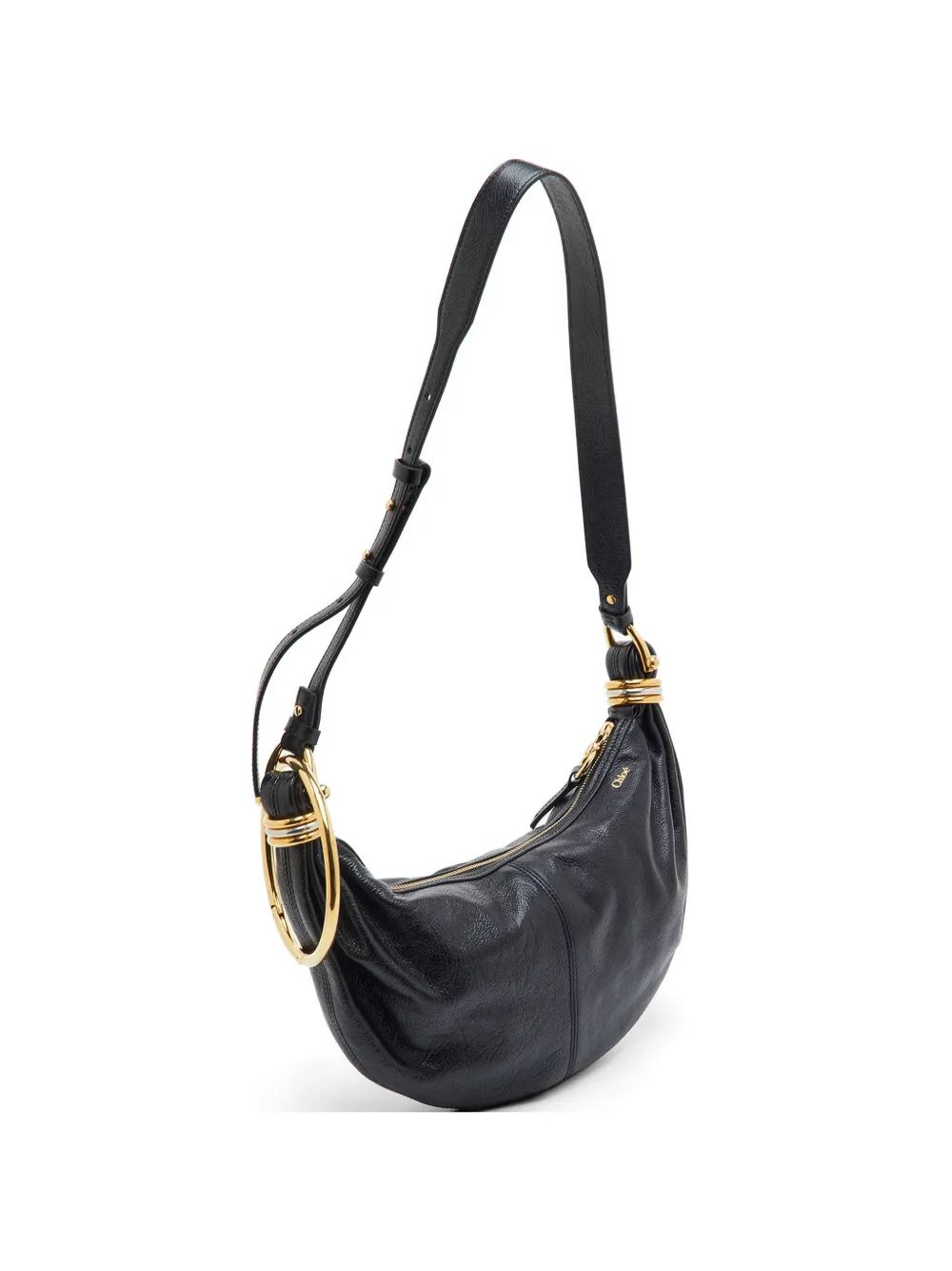 Chloé Pre-Owned Nile leather shoulder bag - Nero