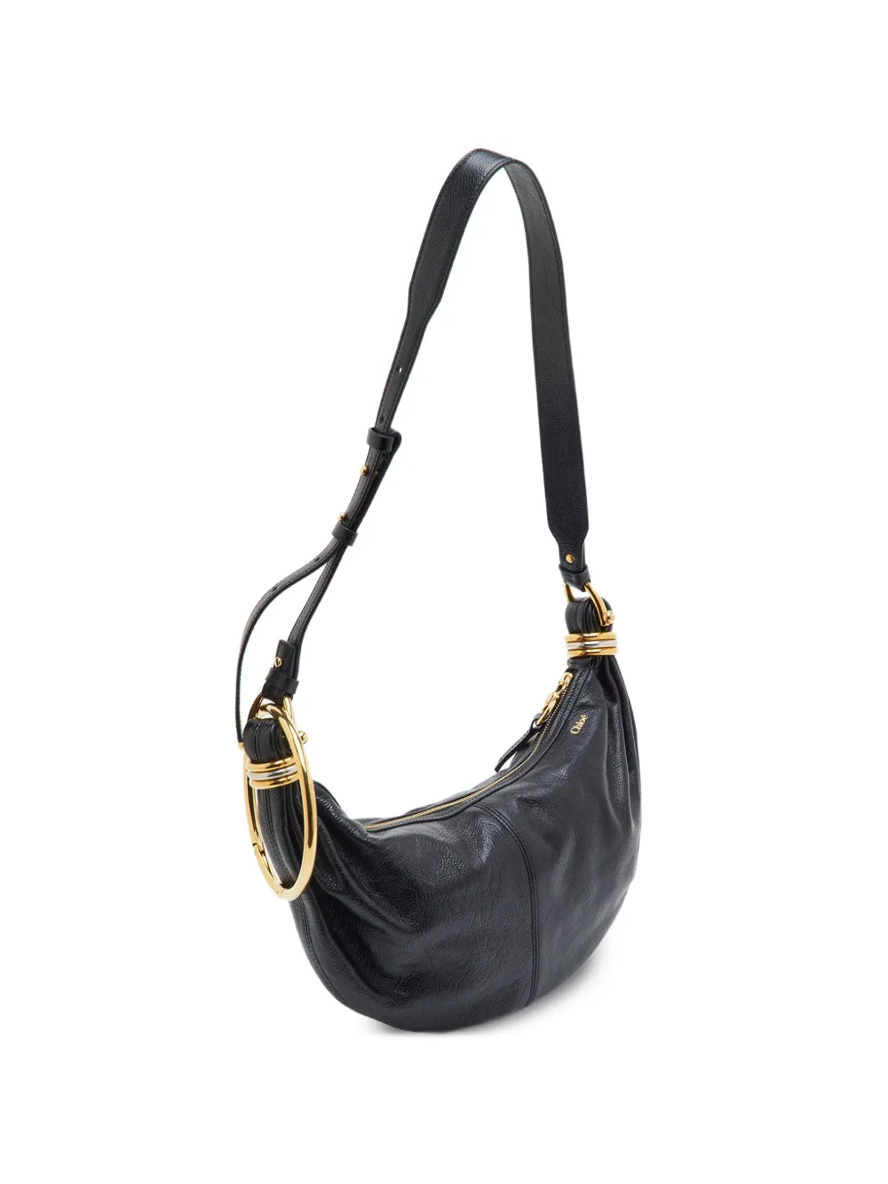 Chloé Pre-Owned Nile leather shoulder bag - Nero