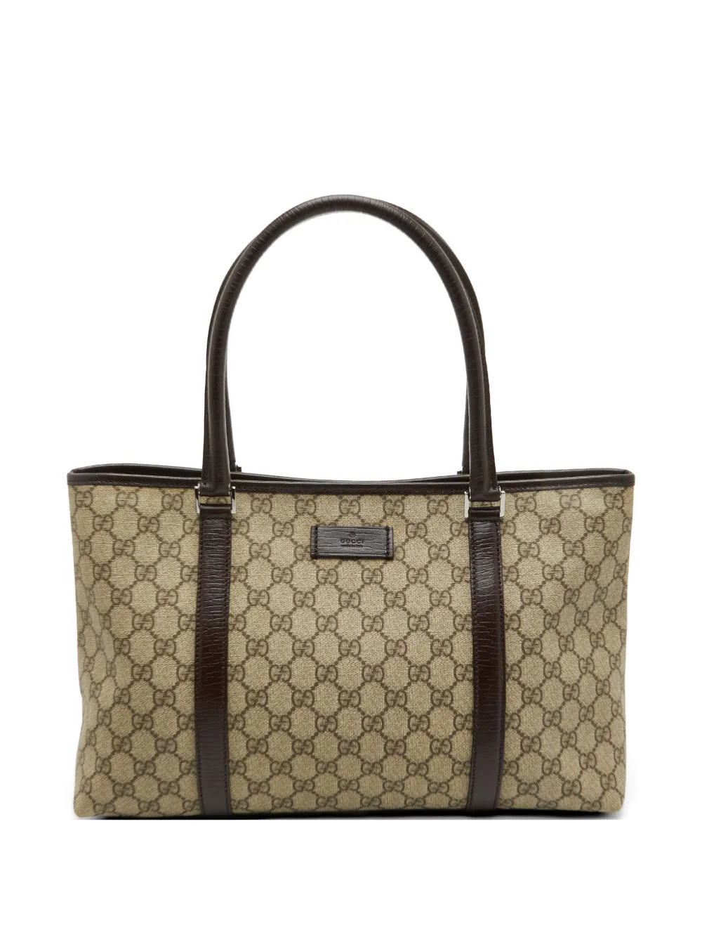 Gucci Pre-Owned Borsa a spalla in tessuto GG Supreme con finiture in pelle - Toni neutri