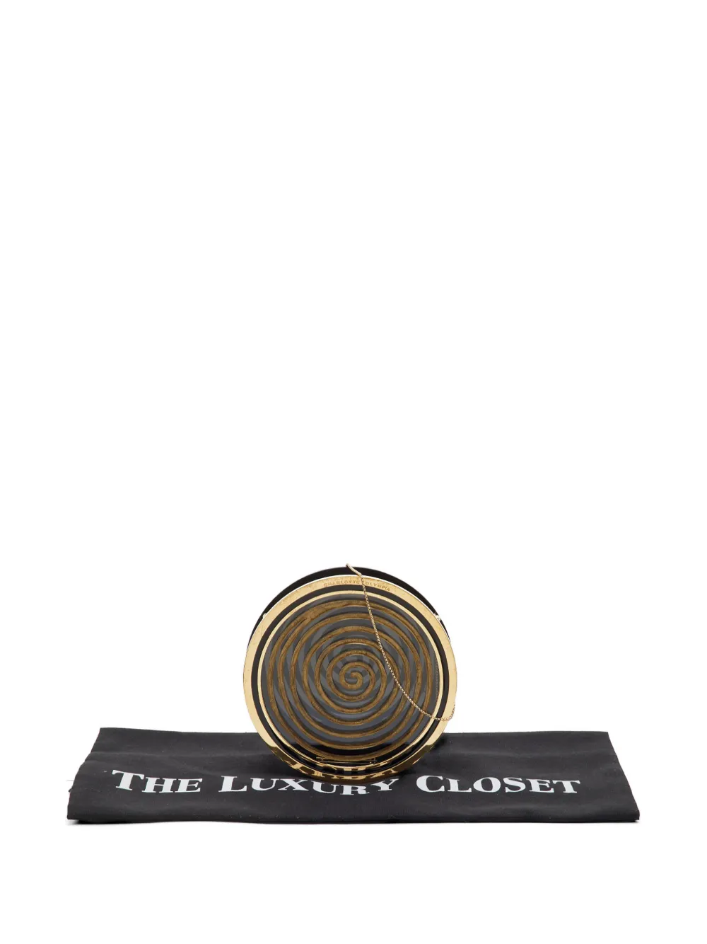 Charlotte Olympia Spiral round clutch bag - Nero