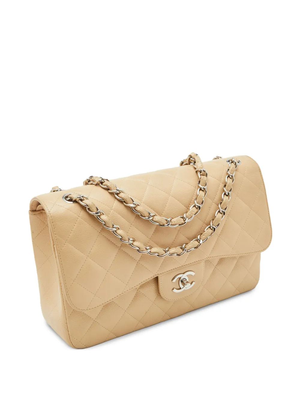 CHANEL Pre-Owned jumbo Classic Double Flap shoulder bag - Toni neutri
