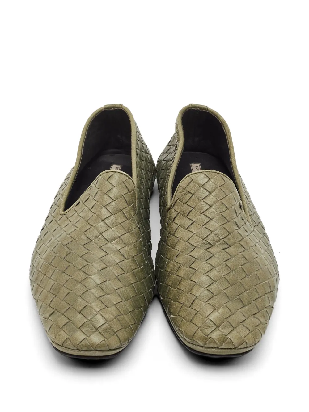 Bottega Veneta Pre-Owned イントレチャート ローファー | グリーン