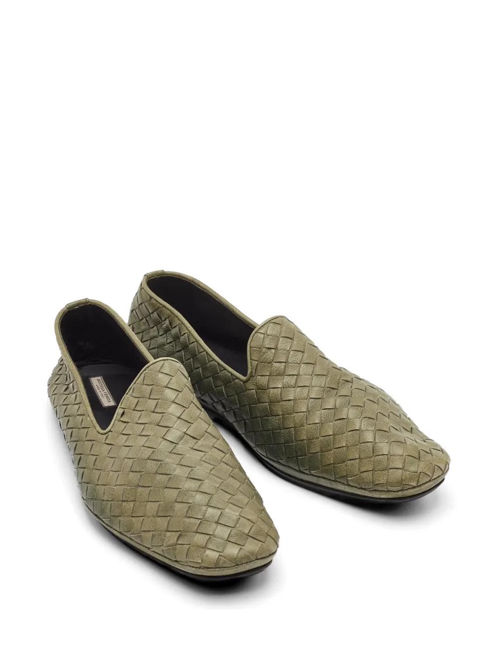 Bottega Veneta Pre-Owned イントレチャート ローファー | グリーン