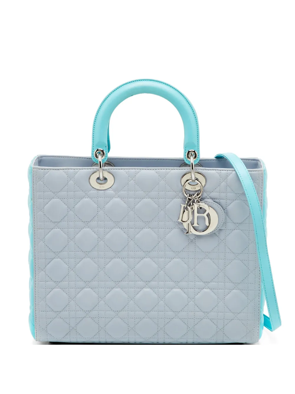 Christian Dior Pre-Owned Lady Dior Cannage tote bag - Grey