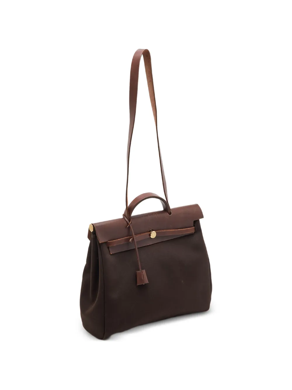 Hermès Pre-Owned 2002 39 Herbag strap tote bag - Marrone