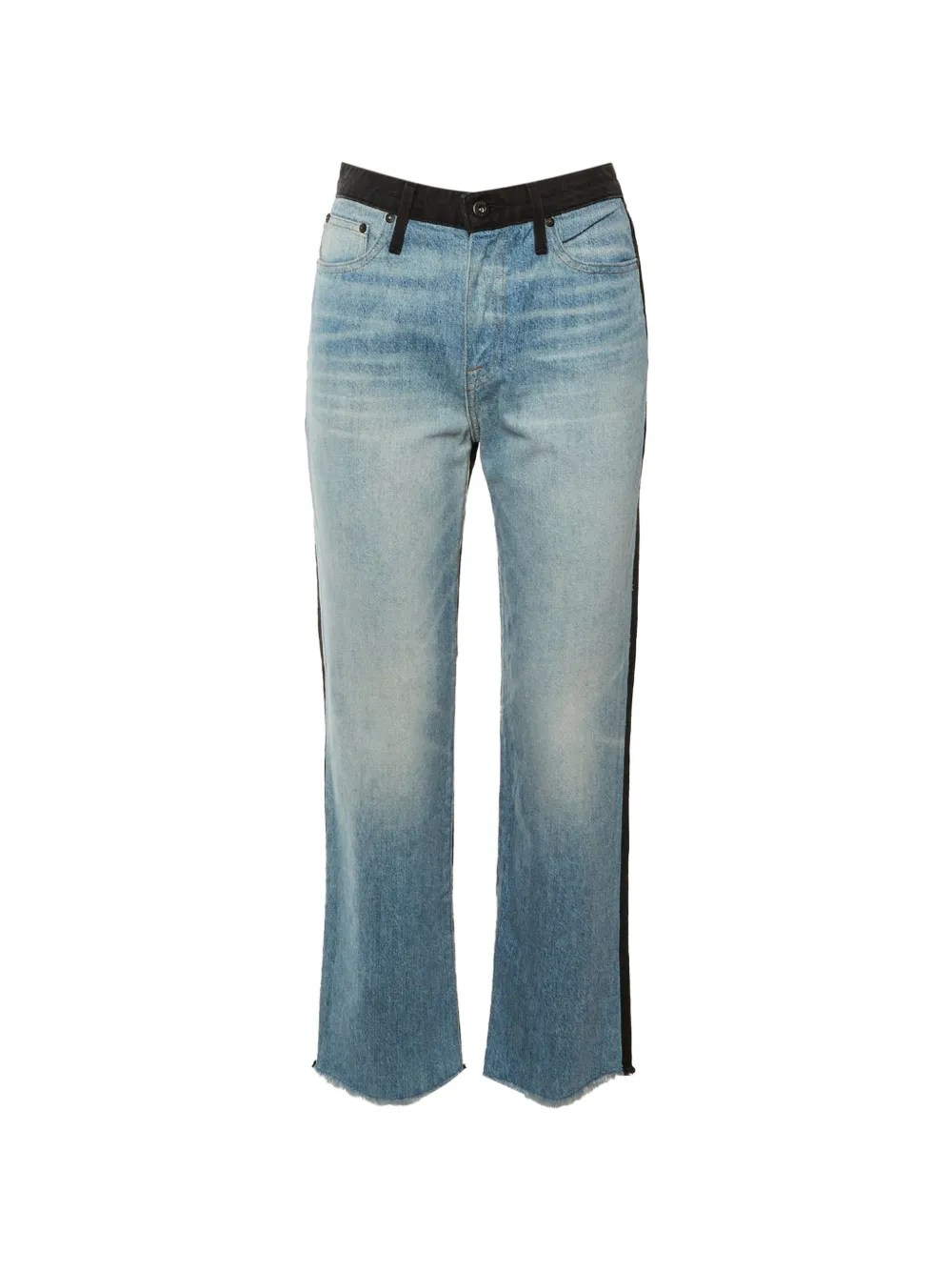 Simkhai Eliot boyfriend two-tone denim jeans - Blu