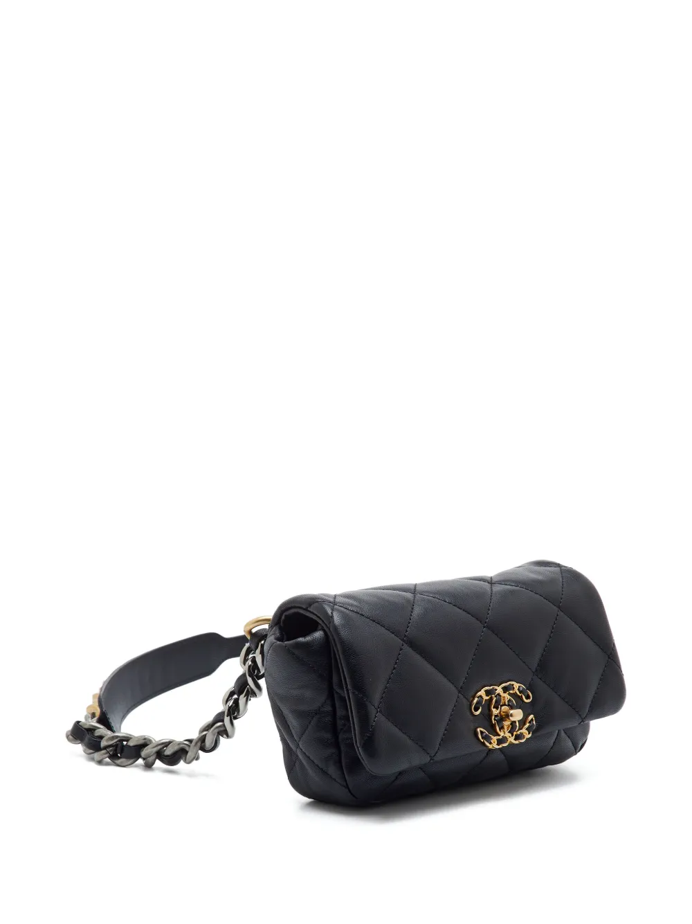 CHANEL Pre-Owned 2019 19 quilted belt bag - Nero