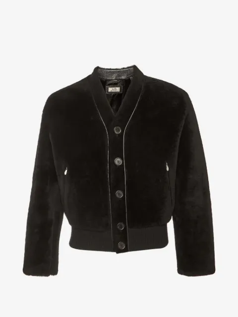 Hermès Pre-Owned leather jacket