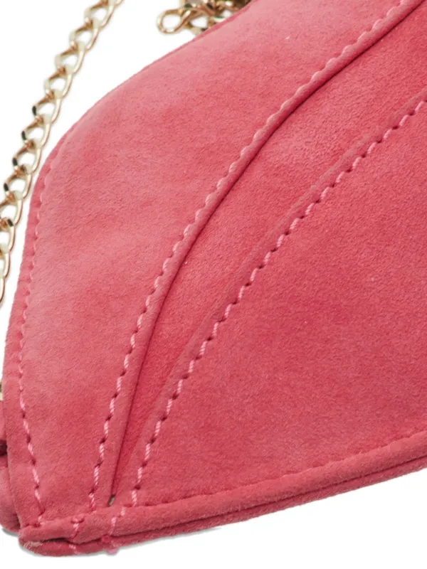 Charlotte Olympia Medium Lip Clutch Bag | Pink | FARFETCH