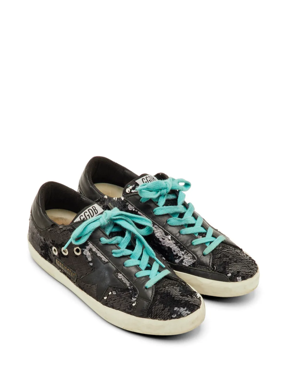 Golden Goose Supe-Star sequin-embellished sneakers - Black