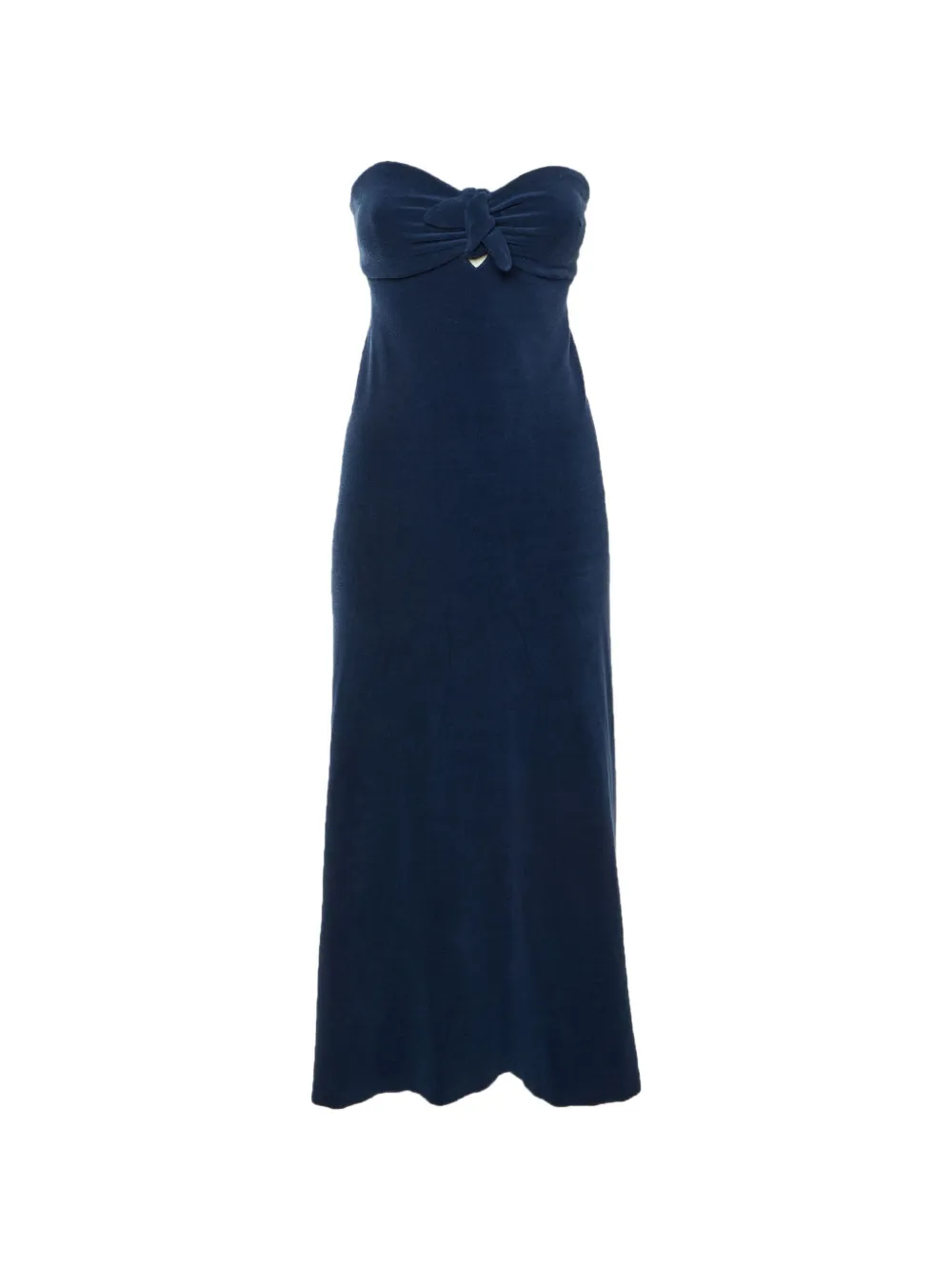ZIMMERMANN knot-detail strapless midi dress - Blau