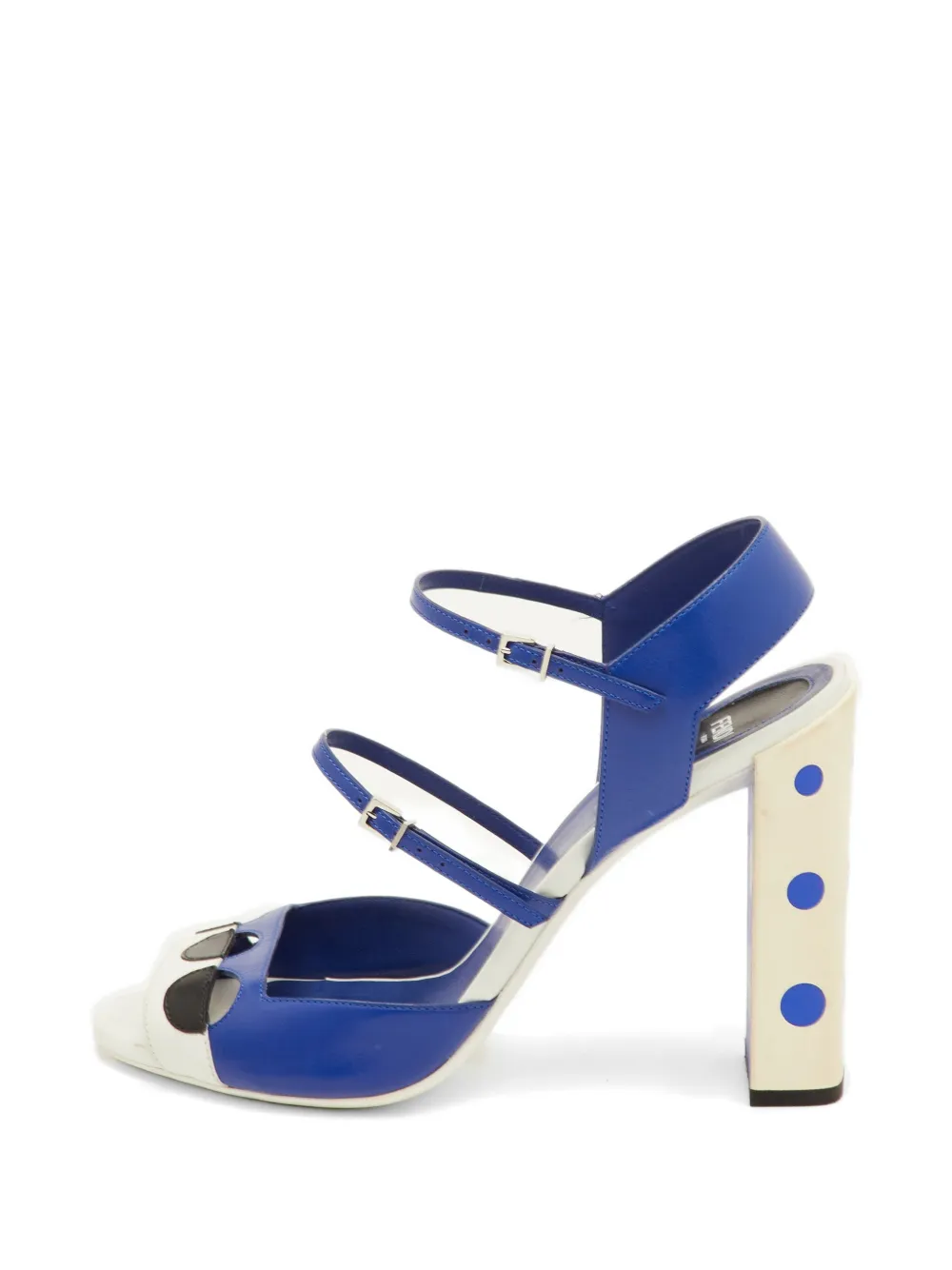 Fendi Pre-Owned polka-dot ankle-strap sandals - Blu