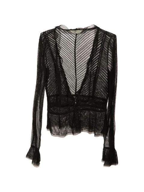 Sportmax sheer peplum blouse