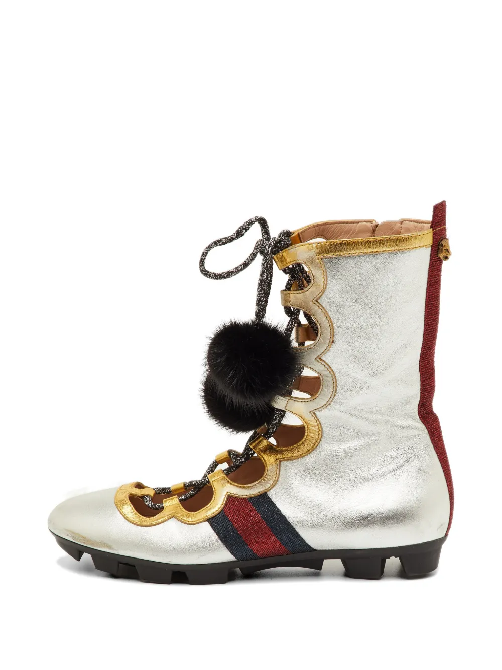 Gucci Pre-Owned Titan Gladiator hi-top sneakers - Silver
