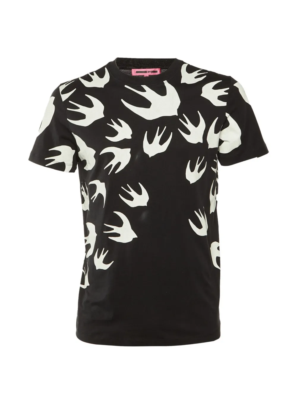 Alexander McQueen Pre-Owned Swallow-print T-shirt - Black