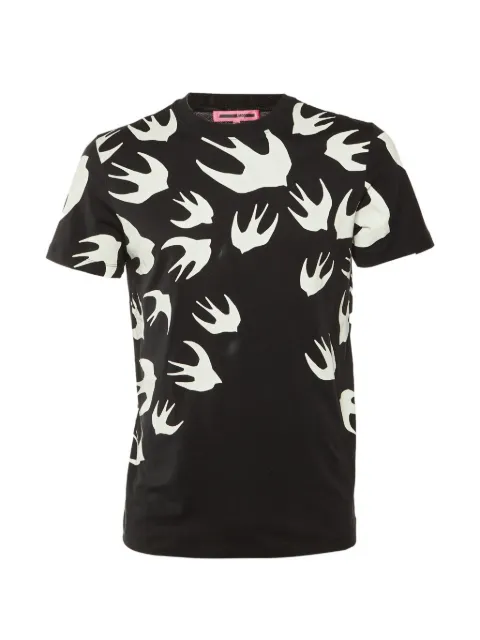 Alexander McQueen Pre-Owned Swallow-print T-shirt