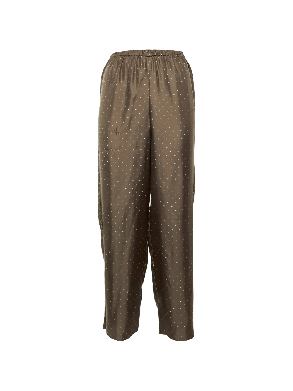 Theory dot-print wide-leg trousers - Marrone