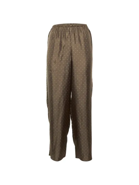 Theory dot-print wide-leg trousers