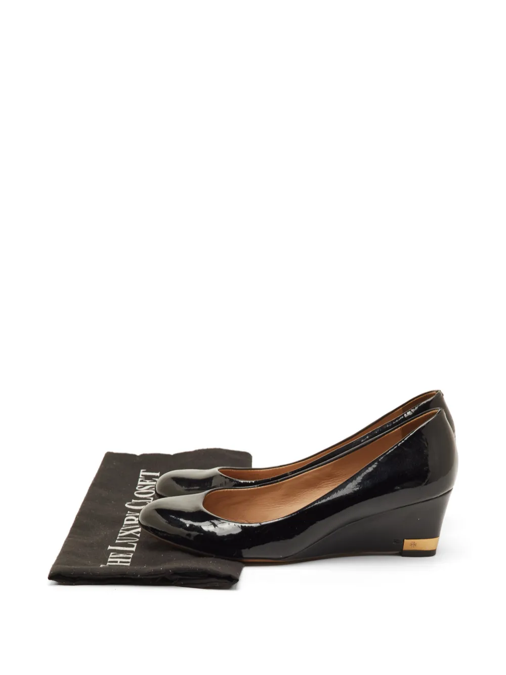 Tory Burch round-toe wedge pumps - Nero