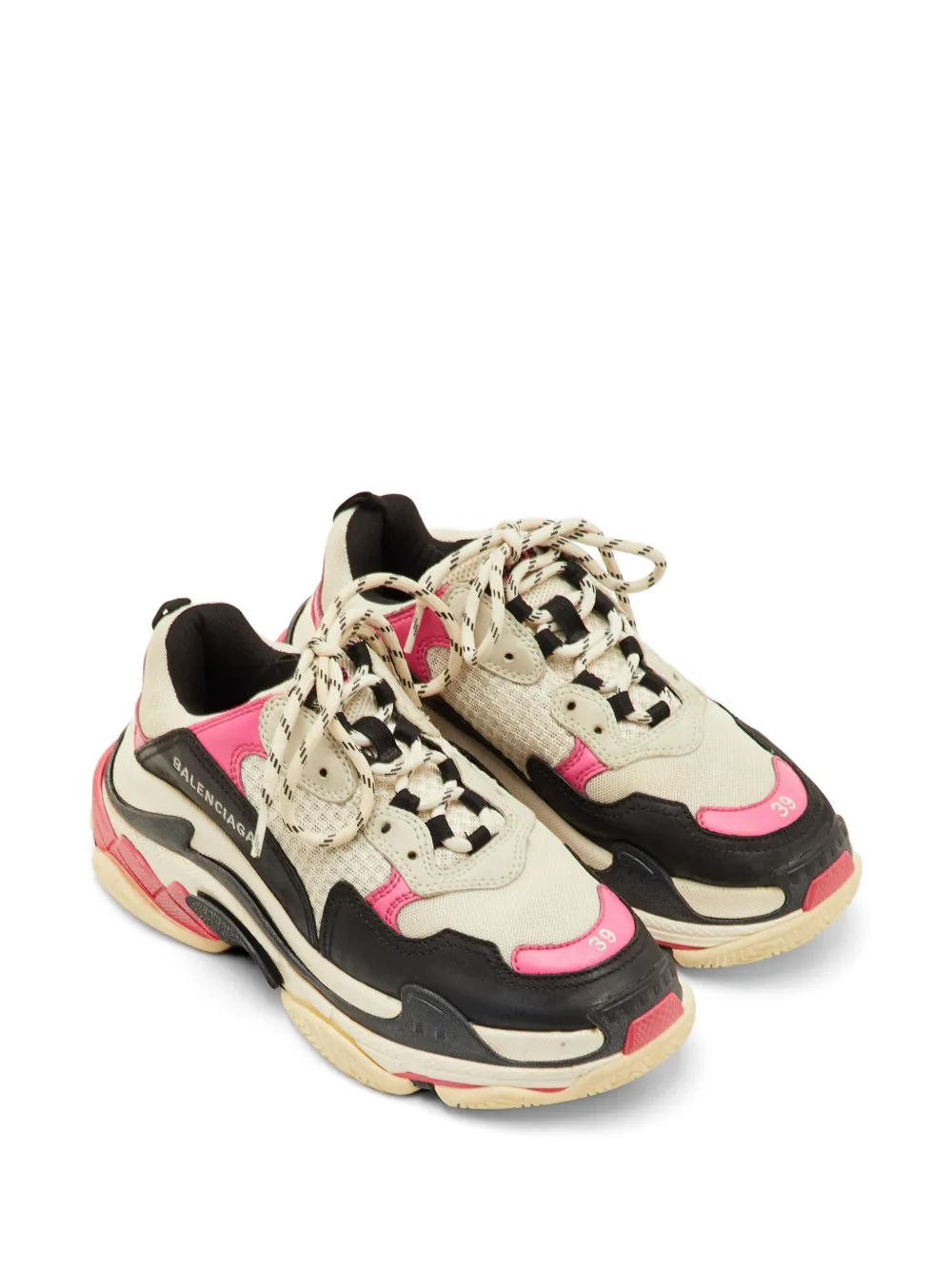 Balenciaga Pre-Owned Triple S mesh sneakers - Nude