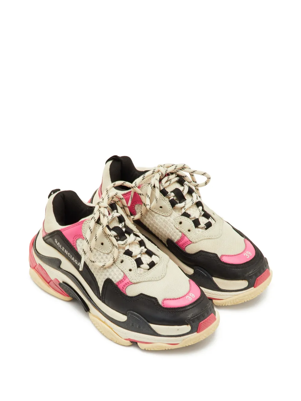 Balenciaga Pre-Owned Triple S mesh sneakers - Nude