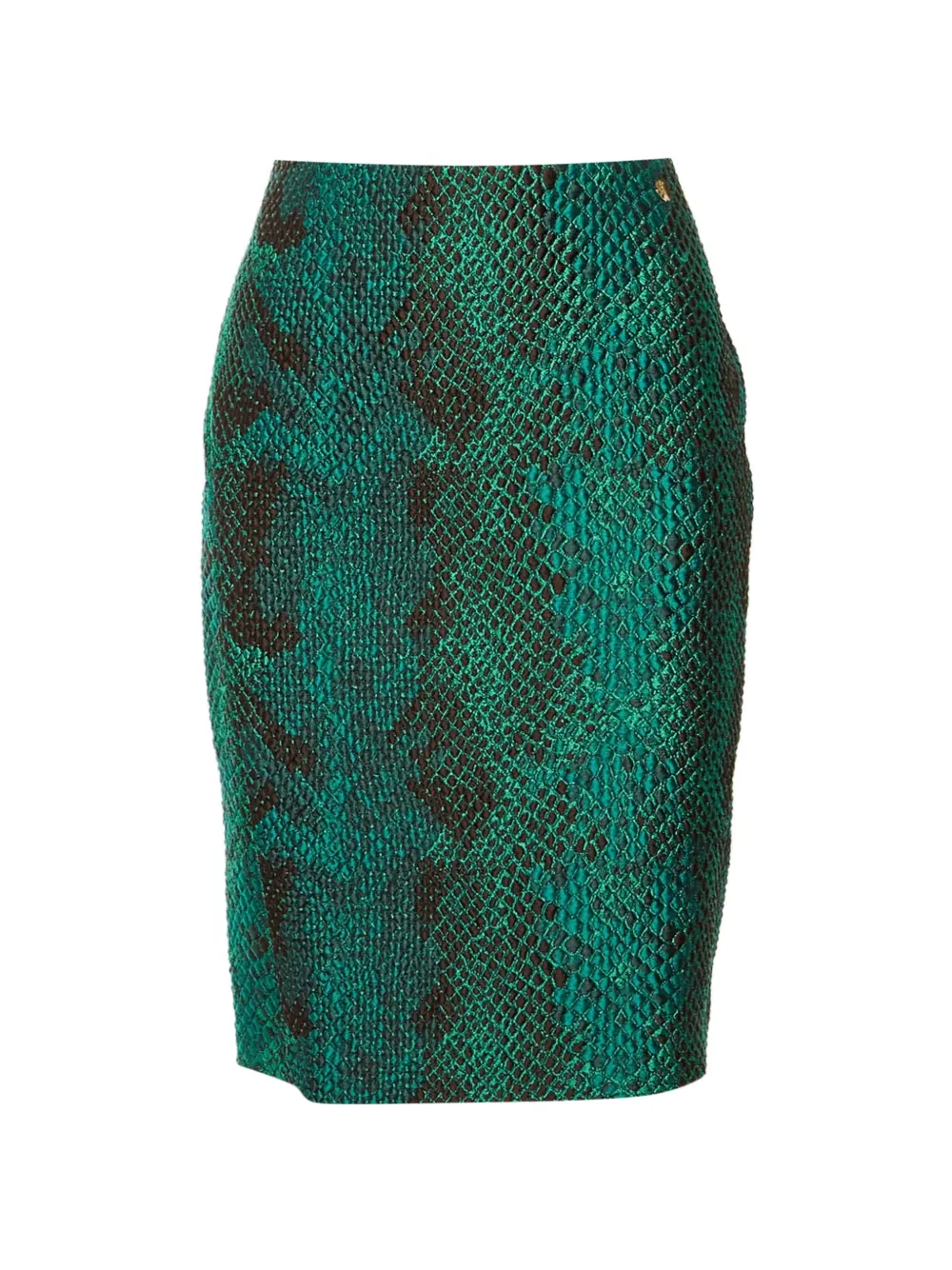 Versace Pre-Owned Gonna con effetto pelle di serpente - Verde