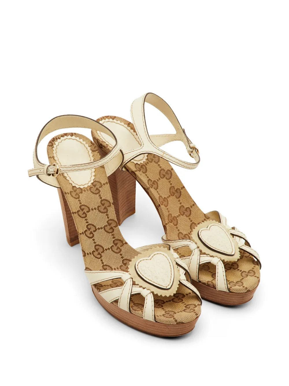 Gucci Pre-Owned leather platform sandals - Toni neutri