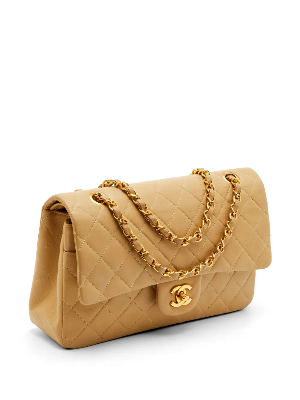 CHANEL Pre-Owned 1980s Double Flap quilted shoulder bag - Toni neutri