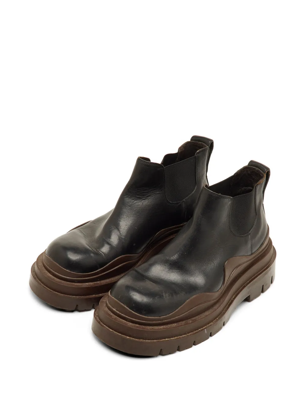 Bottega Veneta Pre-Owned platform Chelsea boots - Nero