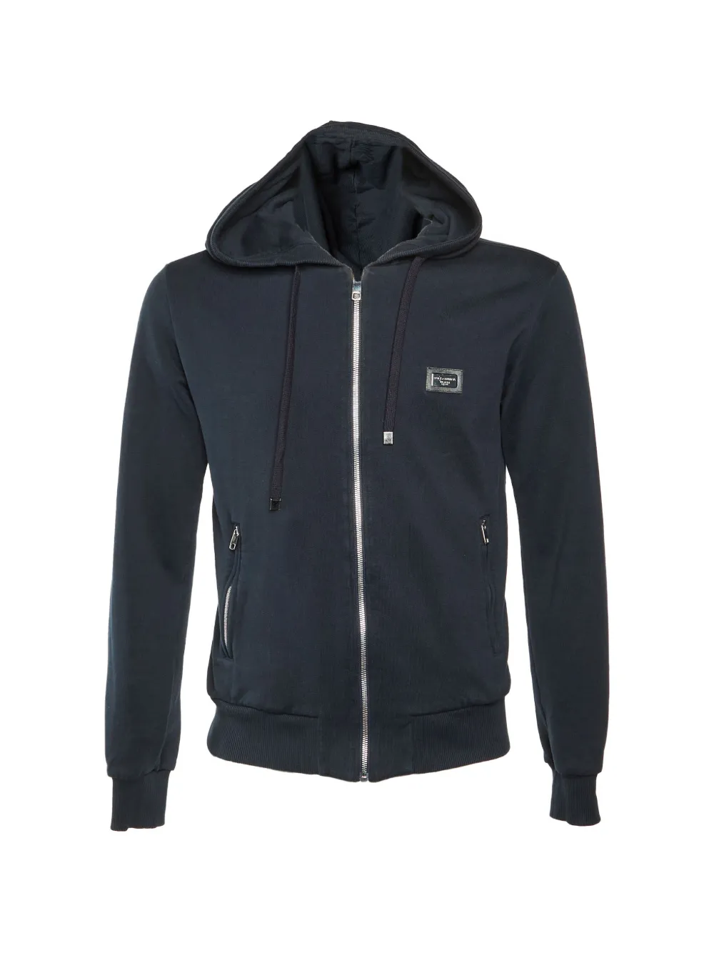 Dolce & Gabbana Pre-Owned small zip-up cotton hoodie - Blu