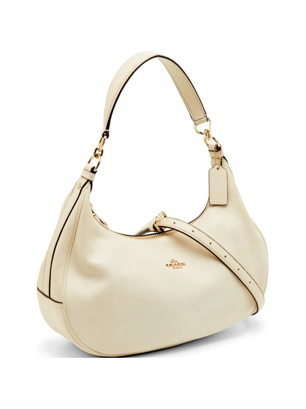 Coach logo detail shoulder bag - Bianco