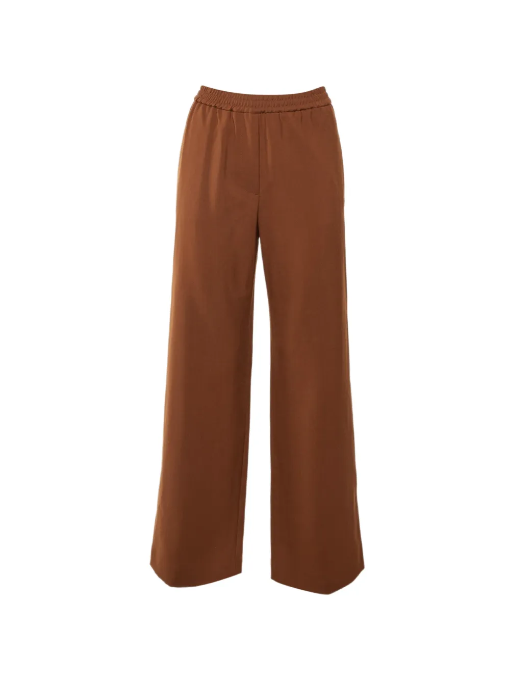 Weekend Max Mara straight-leg wool trousers - Marrone