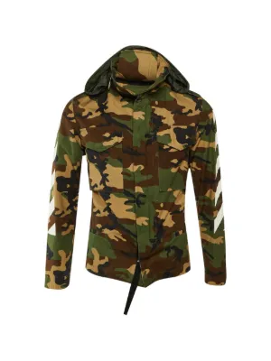 Off-White Camouflage Field Jacket | Green | FARFETCH
