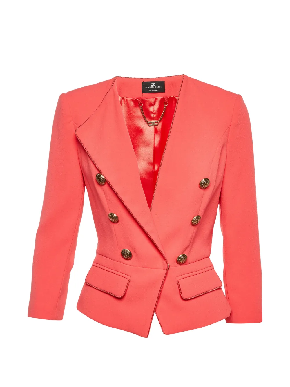 Elisabetta Franchi peplum-hem jacket - Rosa