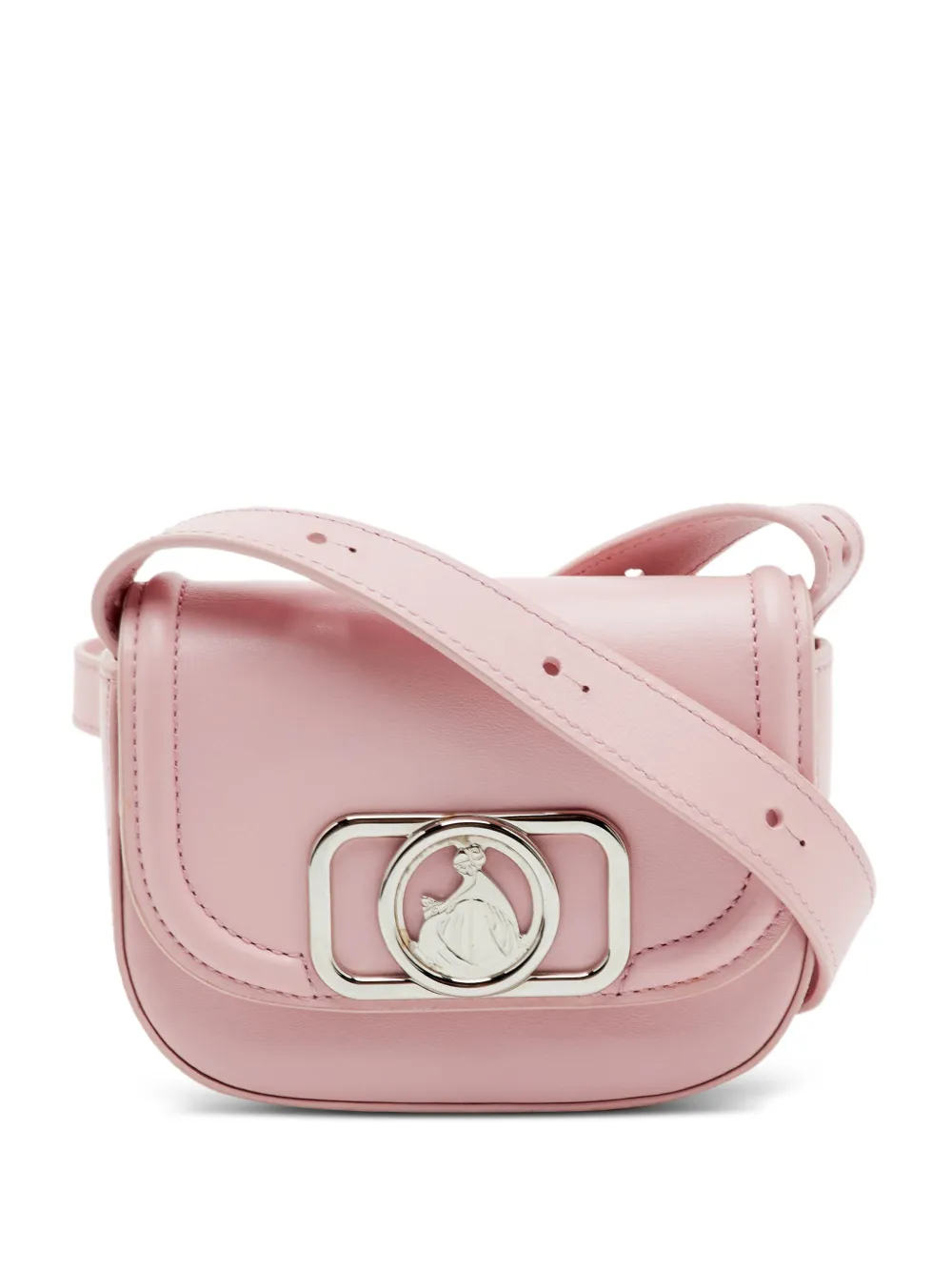 Lanvin Pre-Owned Logo-plaque crossbody bag - Rosa