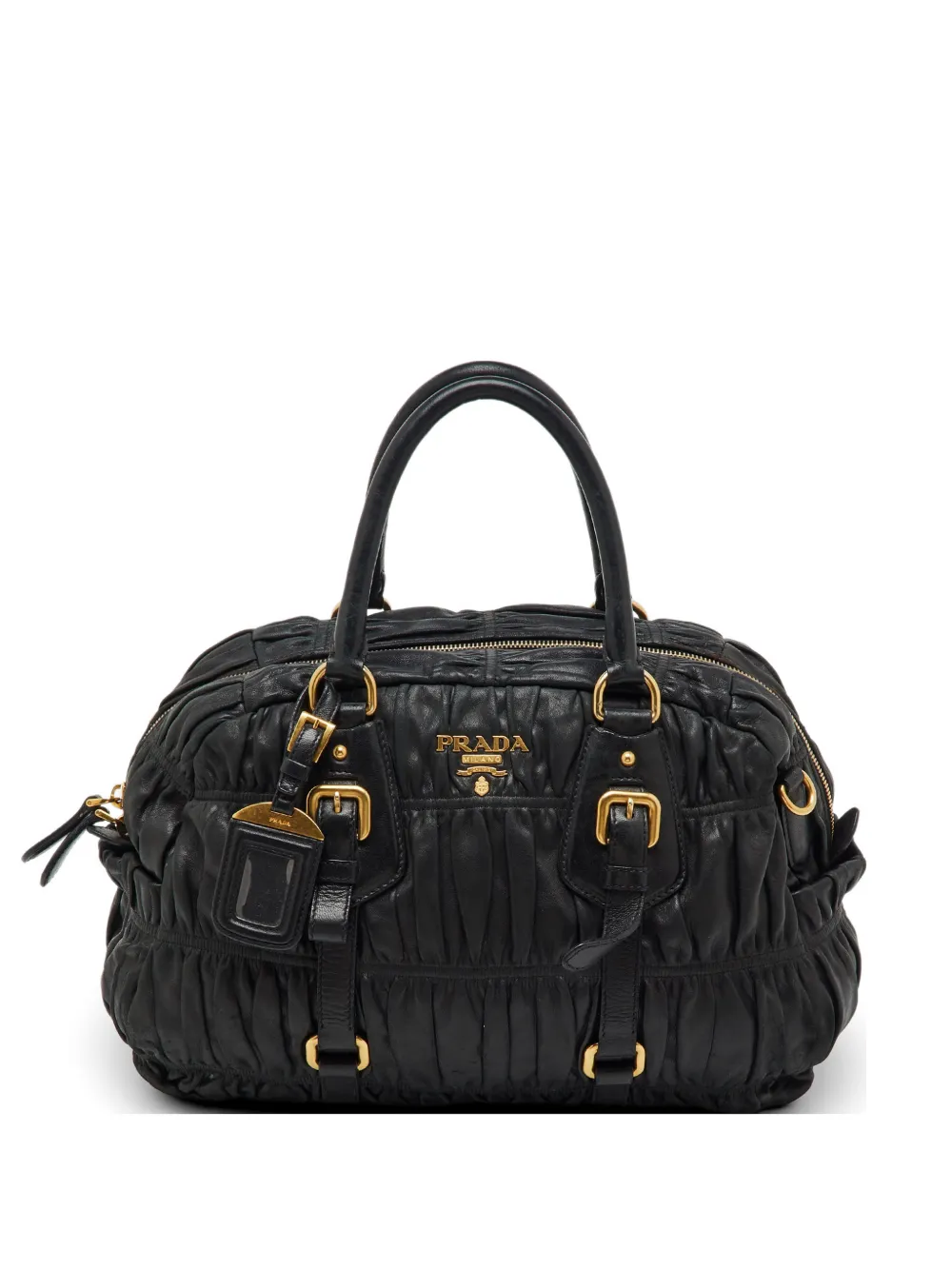 Prada Pre-Owned Gaufre pleated tote bag - Schwarz