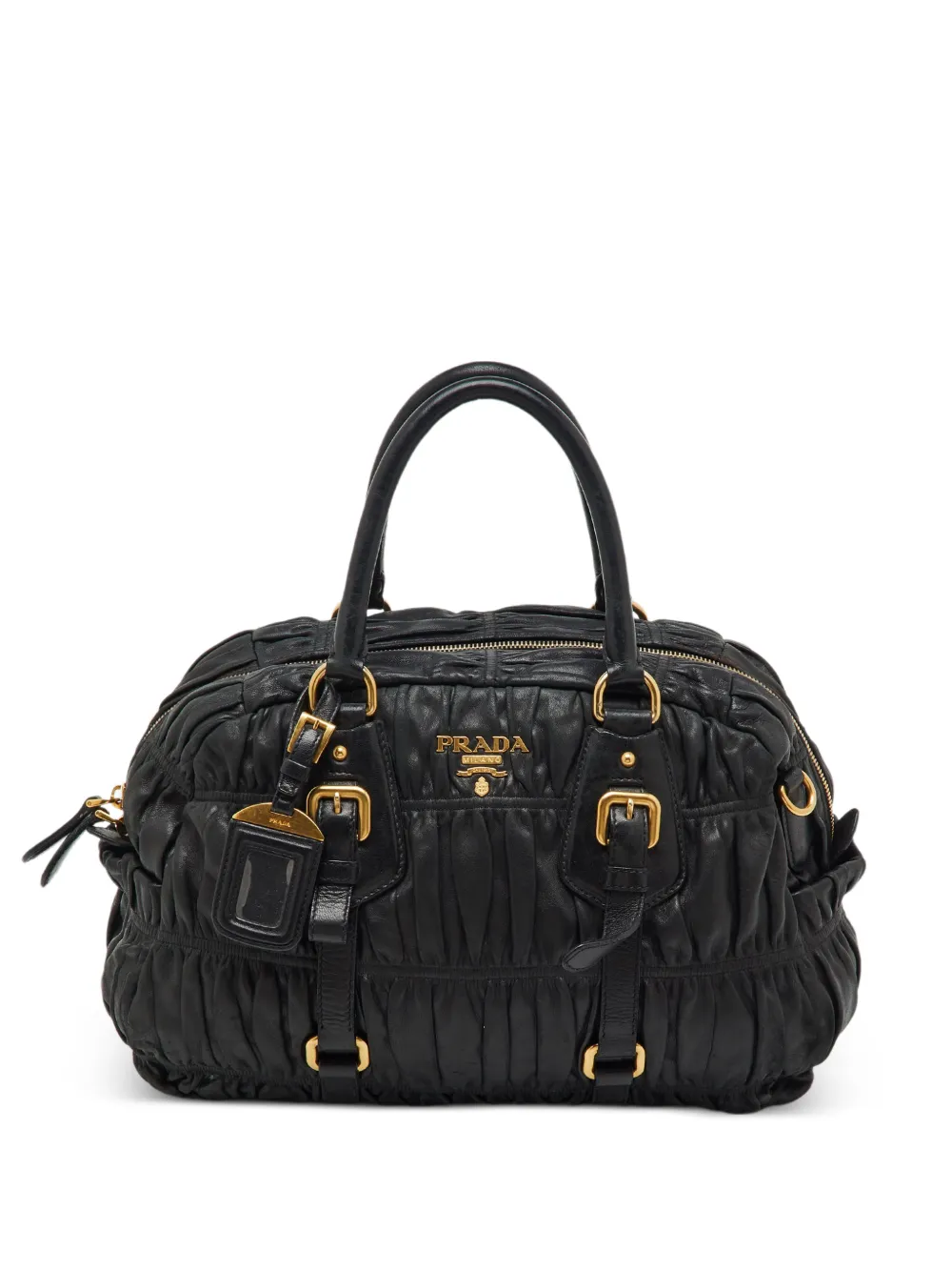 Prada Pre-Owned Gaufre pleated tote bag - Schwarz