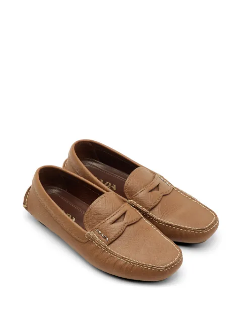 Prada Pre-Owned Saffiano leather loafers