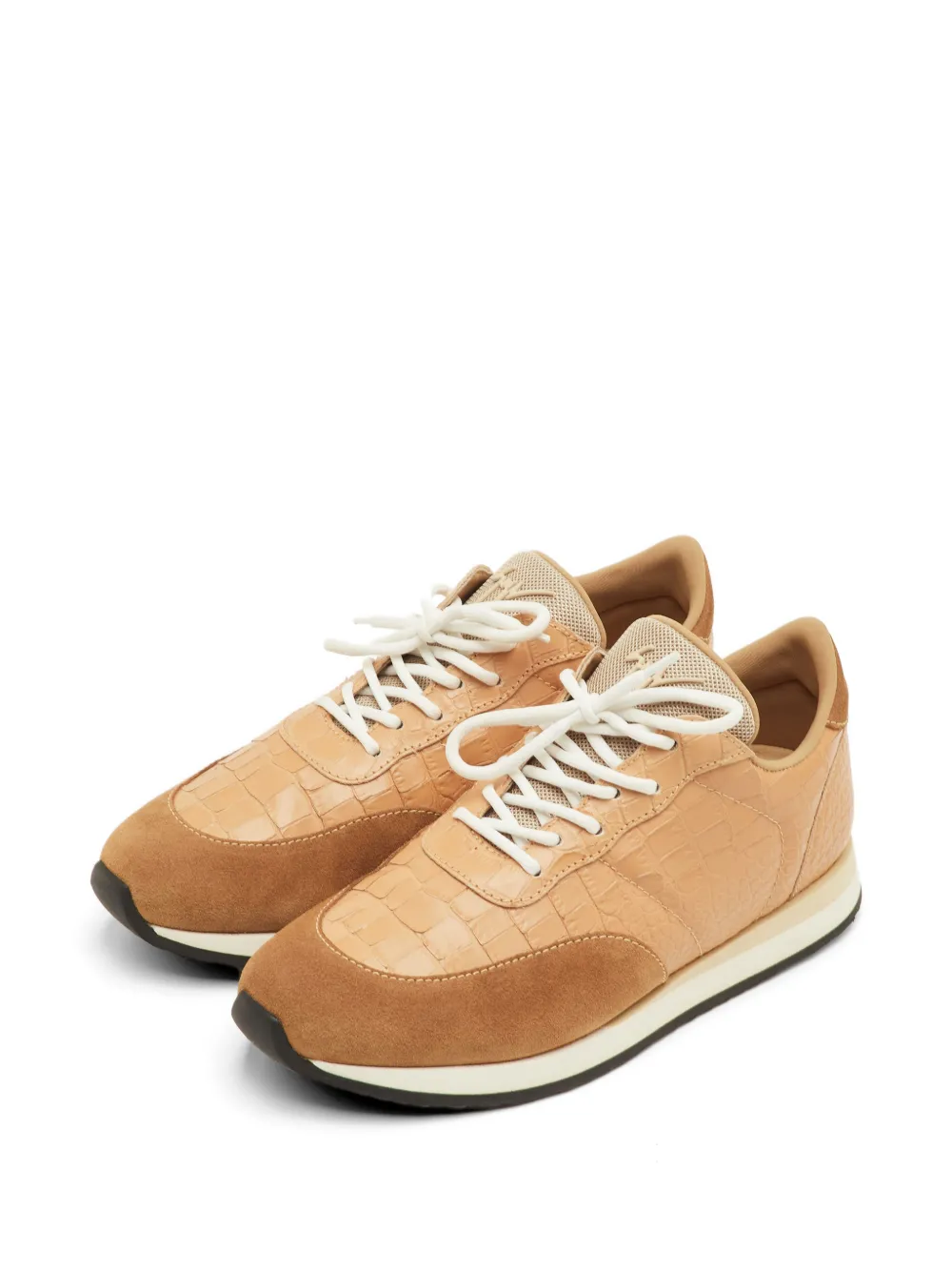 Giuseppe Zanotti Vintage Jimi croc-embossed sneakers - Toni neutri