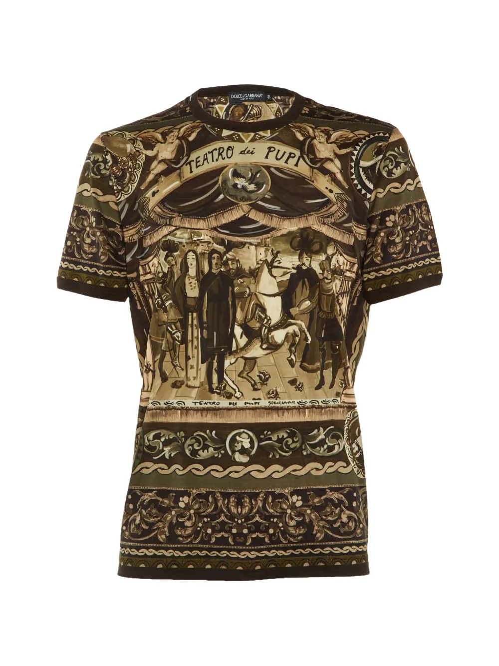 Dolce & Gabbana Pre-Owned Teatro Dei Pupi printed T-shirt - Marrone