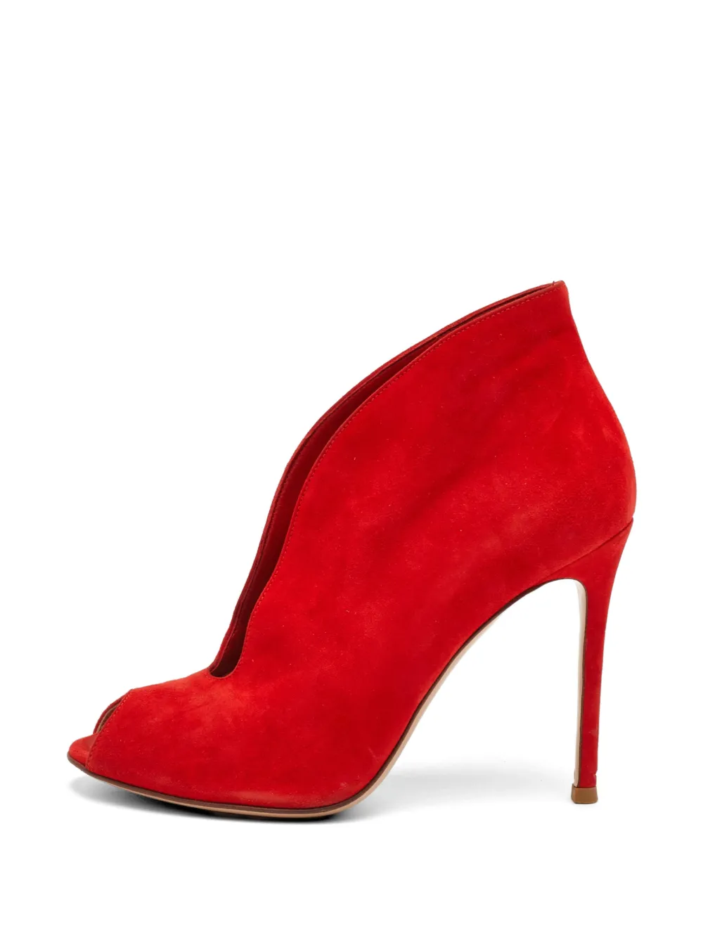 Gianvito Rossi Vamp peep-toe ankle boots - Rot
