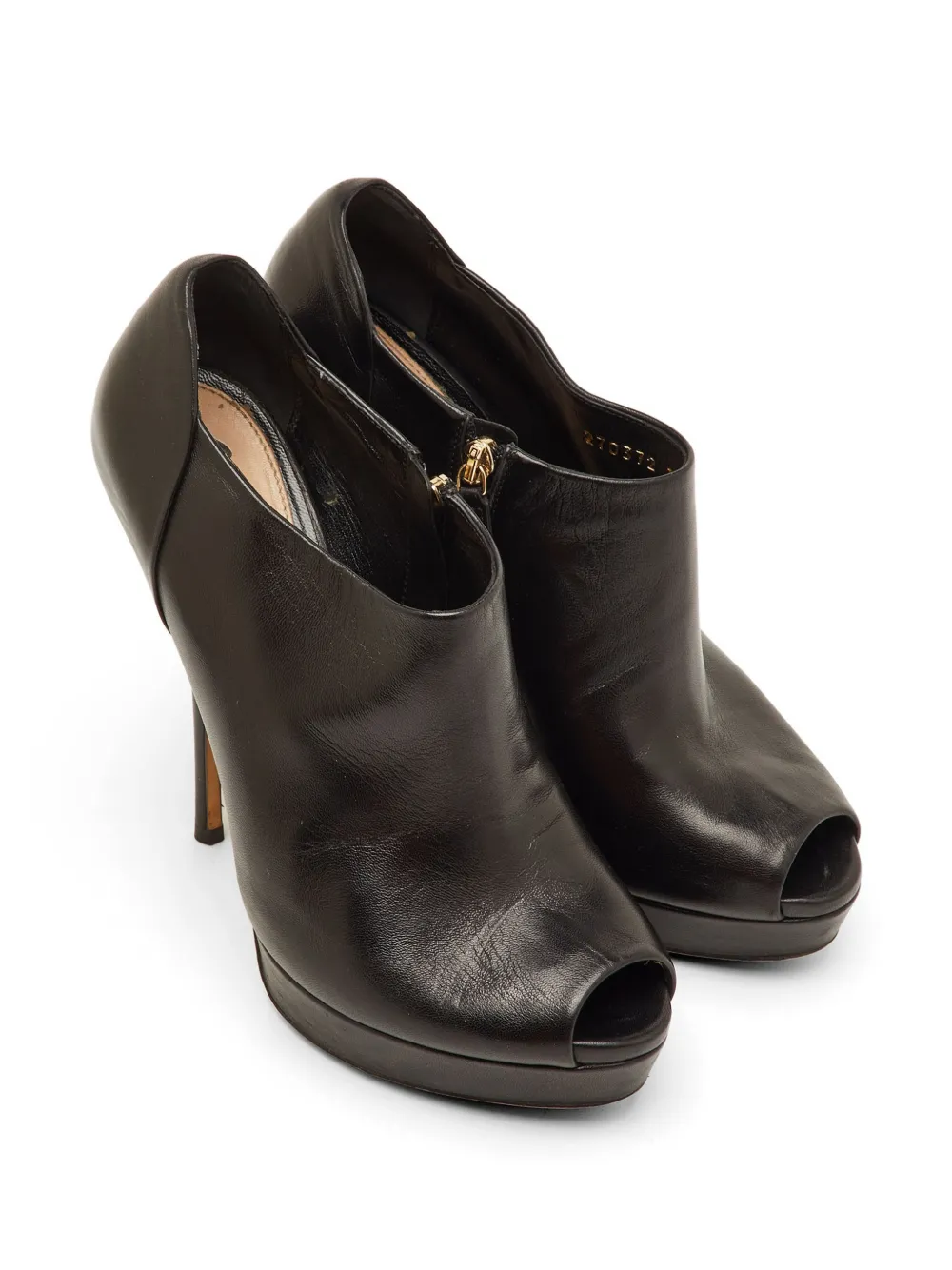 Gucci Pre-Owned leather ankle boots - Schwarz