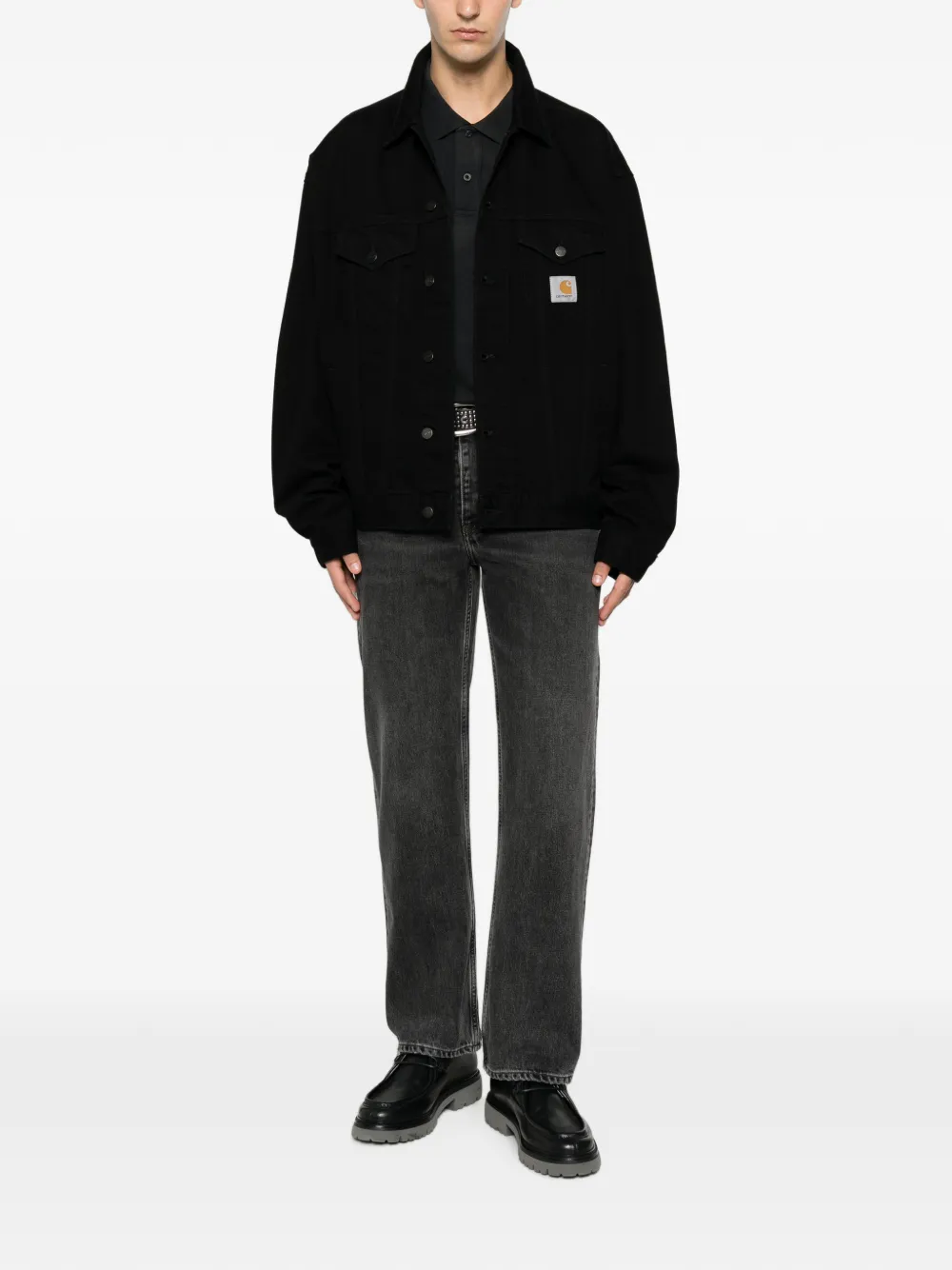 Carhartt WIP Helston jack met knopen Zwart
